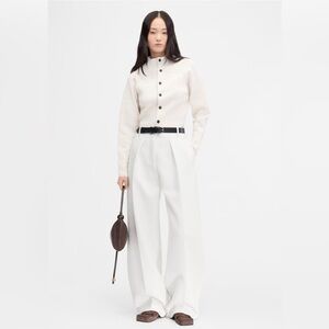 Jacquemus White Wide-Leg Pants